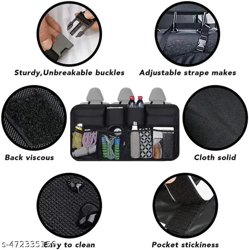 Premium Backseat Car Trunk Organizer with 8 Large Pockets - VibeDroid
