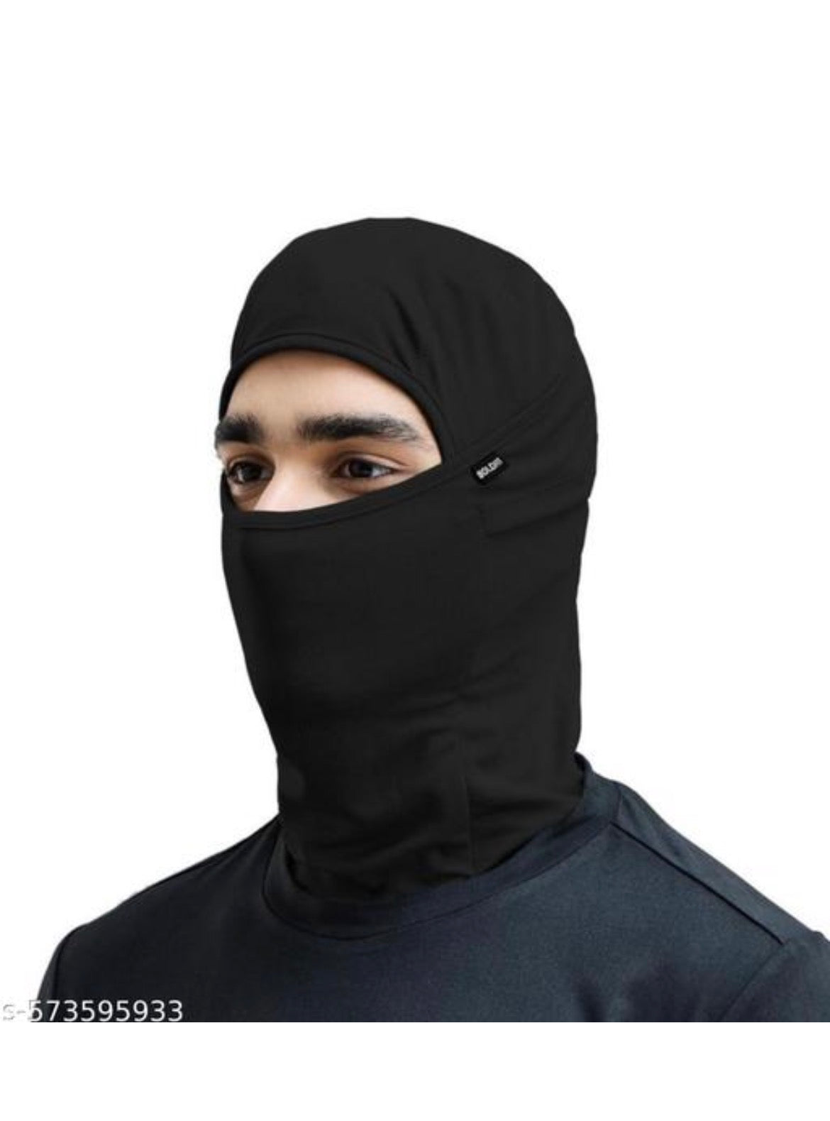 Fratte Full and Half face Mask & Face Protection for Bikers & Cycling In Black Colour - VibeDroid