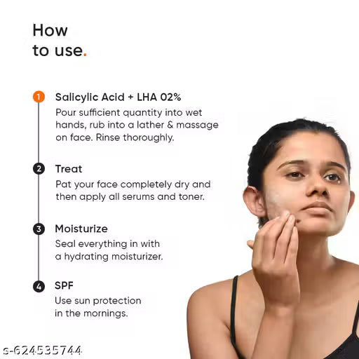 Minimalist Salicylic Acid + LHA 2% Face Wash | Anti-Acne Cleanser for Oily & Acne-Prone Skin | 100ml - VibeDroid