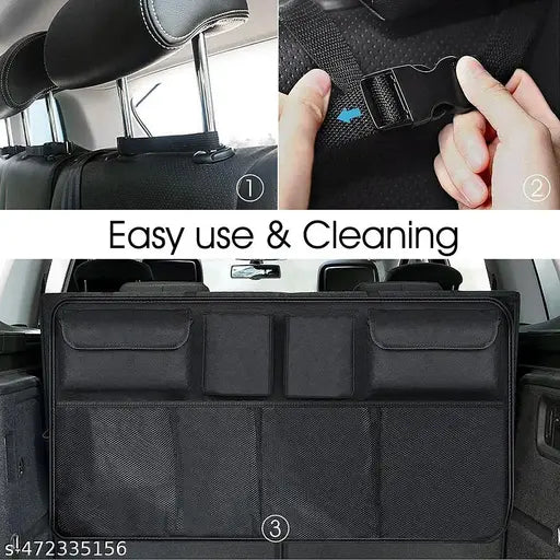 Premium Backseat Car Trunk Organizer with 8 Large Pockets - VibeDroid