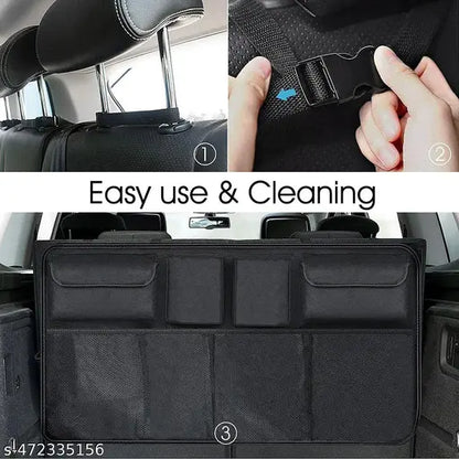 Premium Backseat Car Trunk Organizer with 8 Large Pockets - VibeDroid