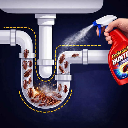 Powerful Cockroach Hunter Spray - Long Lasting (Buy 1 Get 1 Free) - Kitechen & Home