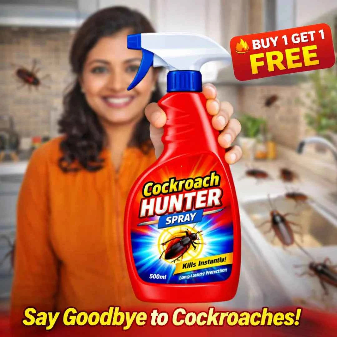 Powerful Cockroach Hunter Spray - Long Lasting (Buy 1 Get 1 Free) - Kitechen & Home