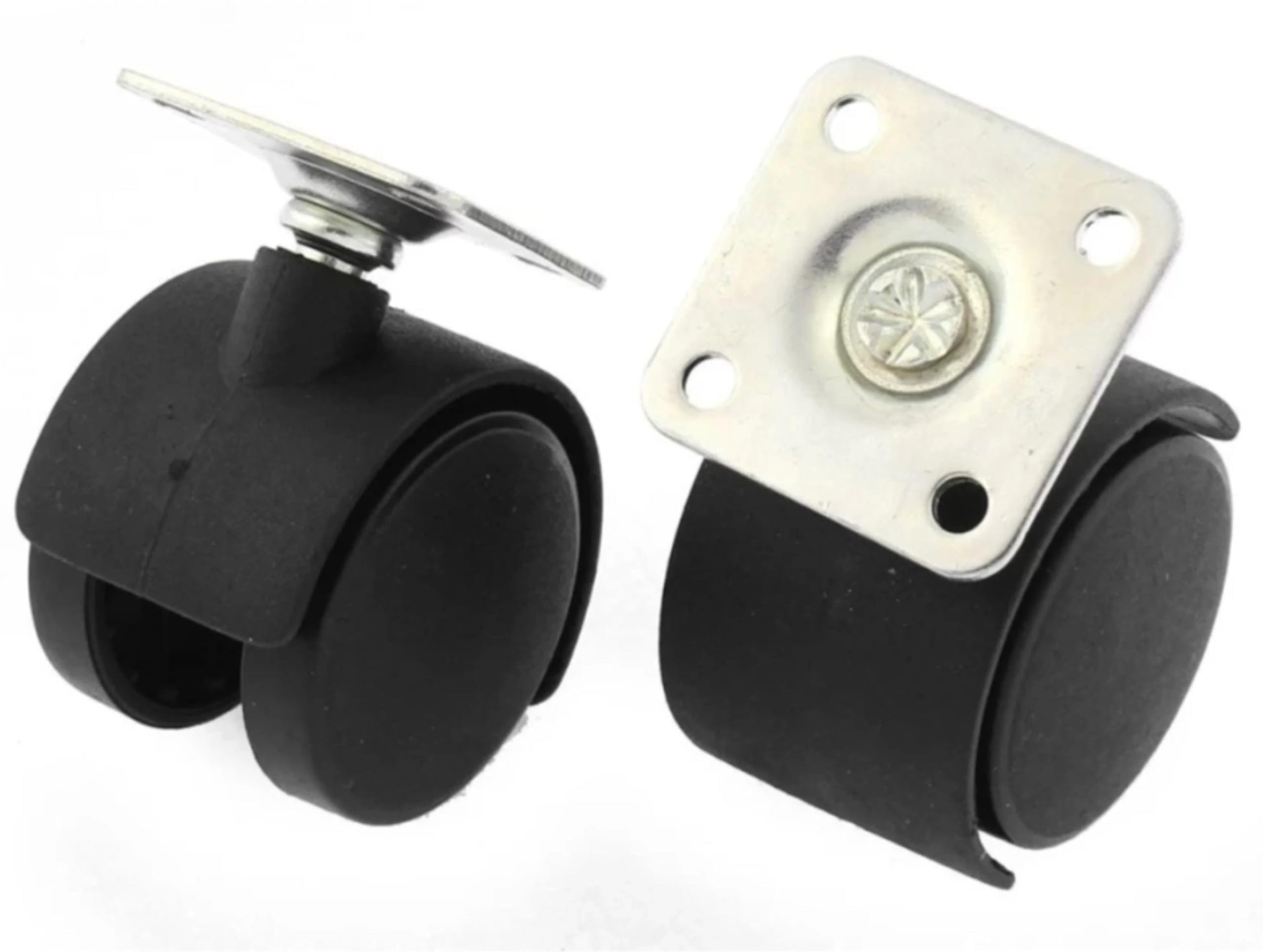 Premium 1.5 Inch Heavy Duty Caster Wheels (Set of 4) | 360° Smooth Swivel for Furniture & Equipment - VibeDroid