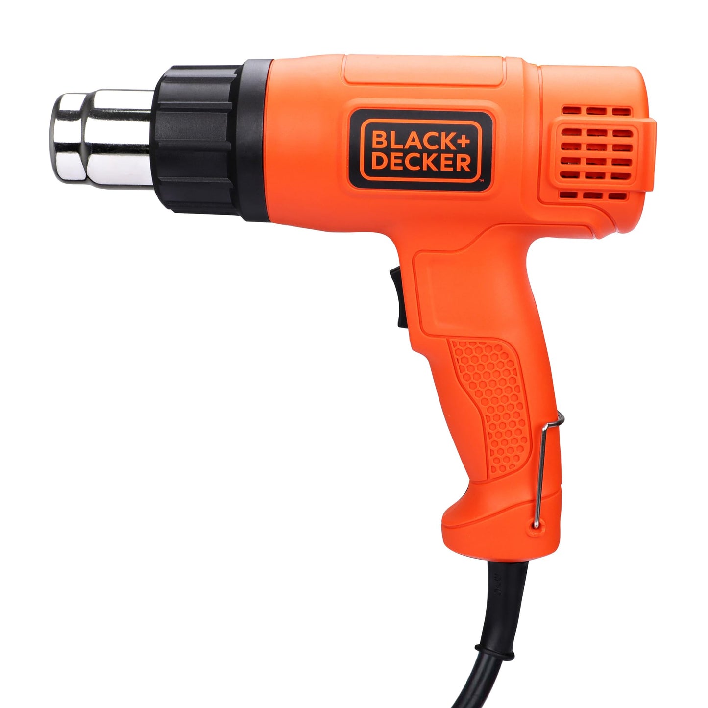 BLACK+DECKER KX1800-B1, 1800 W, Dual Temperature High Speed Corded Heat Gun for Removing & Drying Paint Coats, Remelting Adhesives & Shrink Wrapping, 3 Metre Cable, Orange & Black - VibeDroid