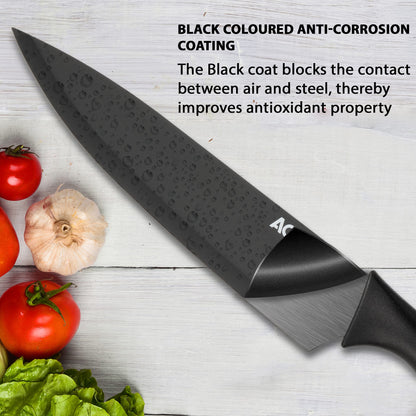 6 Pcs Kitchen Knife Set with Cover for Home & Restaurant Use - VibeDroid