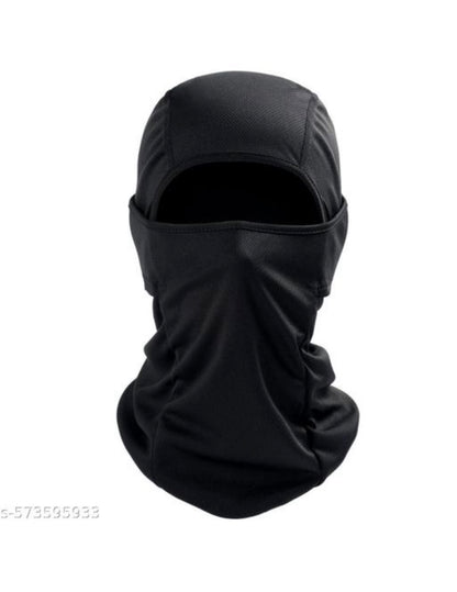 Fratte Full and Half face Mask & Face Protection for Bikers & Cycling In Black Colour - VibeDroid