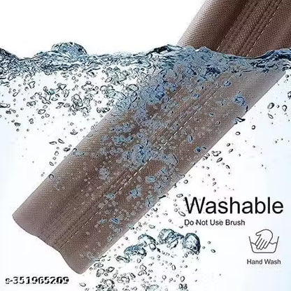 Door Guard Bottom Seal Strip - Soundproof & Dust Protector (39 Inches, Pack of 6, Brown) - VibeDroid
