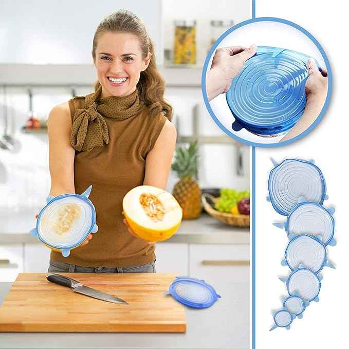 Reusable Food Covers (Set of 6)