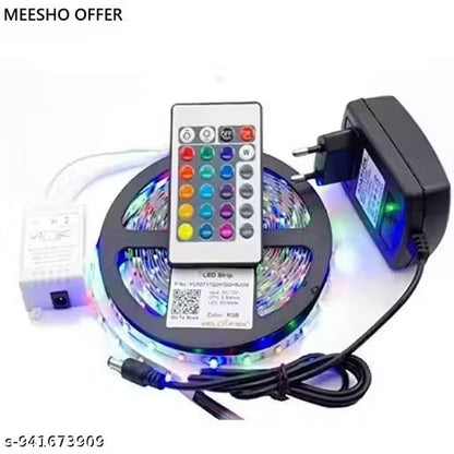 5-Meter Smart RGB LED Strip Light with Remote Control - VibeDroid