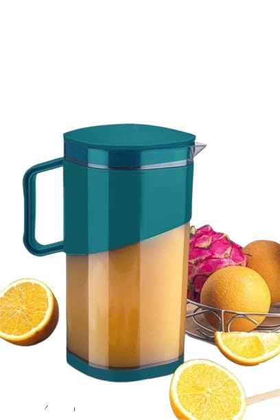 Plastic Ravish Jug with Lid for Serving Ice Tea, Juice, Cocktails
