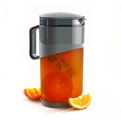 Plastic Ravish Jug with Lid for Serving Ice Tea, Juice, Cocktails
