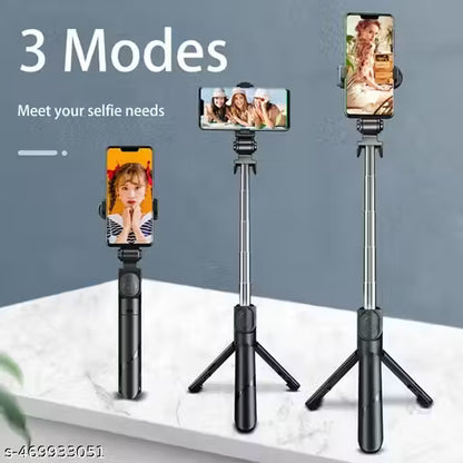 Extendable Selfie Stick - EARPHONIX Bluetooth Remote - VibeDroid