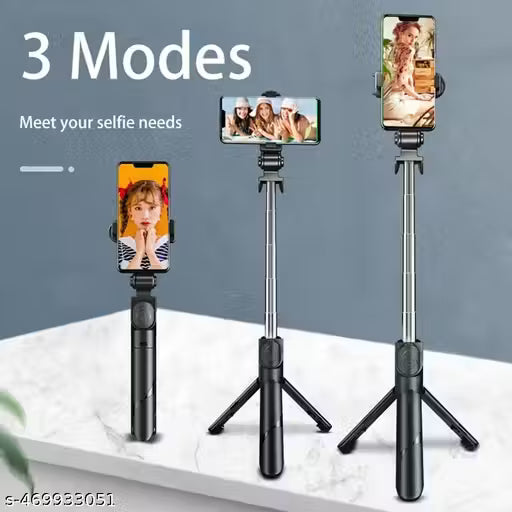 Extendable Selfie Stick - EARPHONIX Bluetooth Remote - VibeDroid