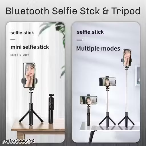 Extendable Tripod Selfie Stick - 72cm with Bluetooth - VibeDroid