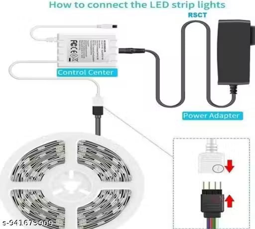 5-Meter Smart RGB LED Strip Light with Remote Control - VibeDroid