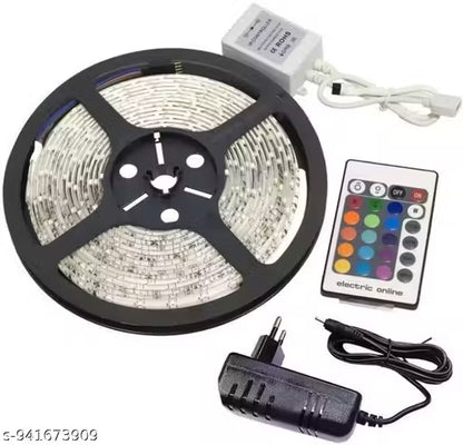 5-Meter Smart RGB LED Strip Light with Remote Control - VibeDroid